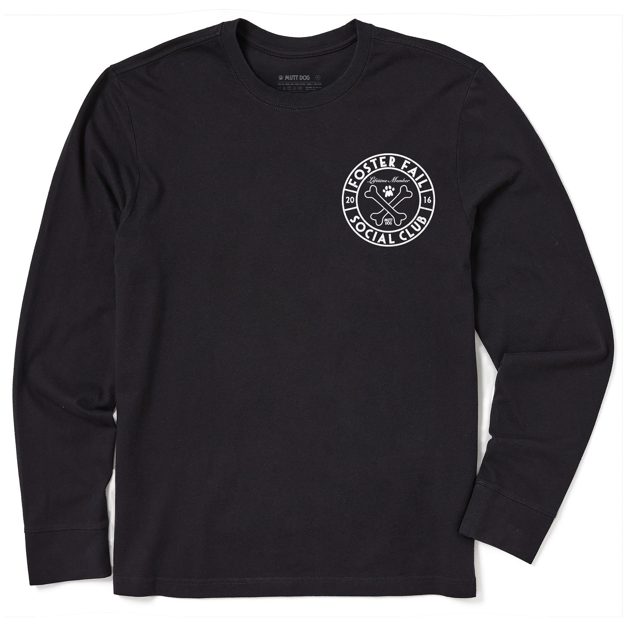 トップス DIANTE FUR PRINT LOGO LONG SLEEVE TEE Foster Fail Club Long Sleeve tee