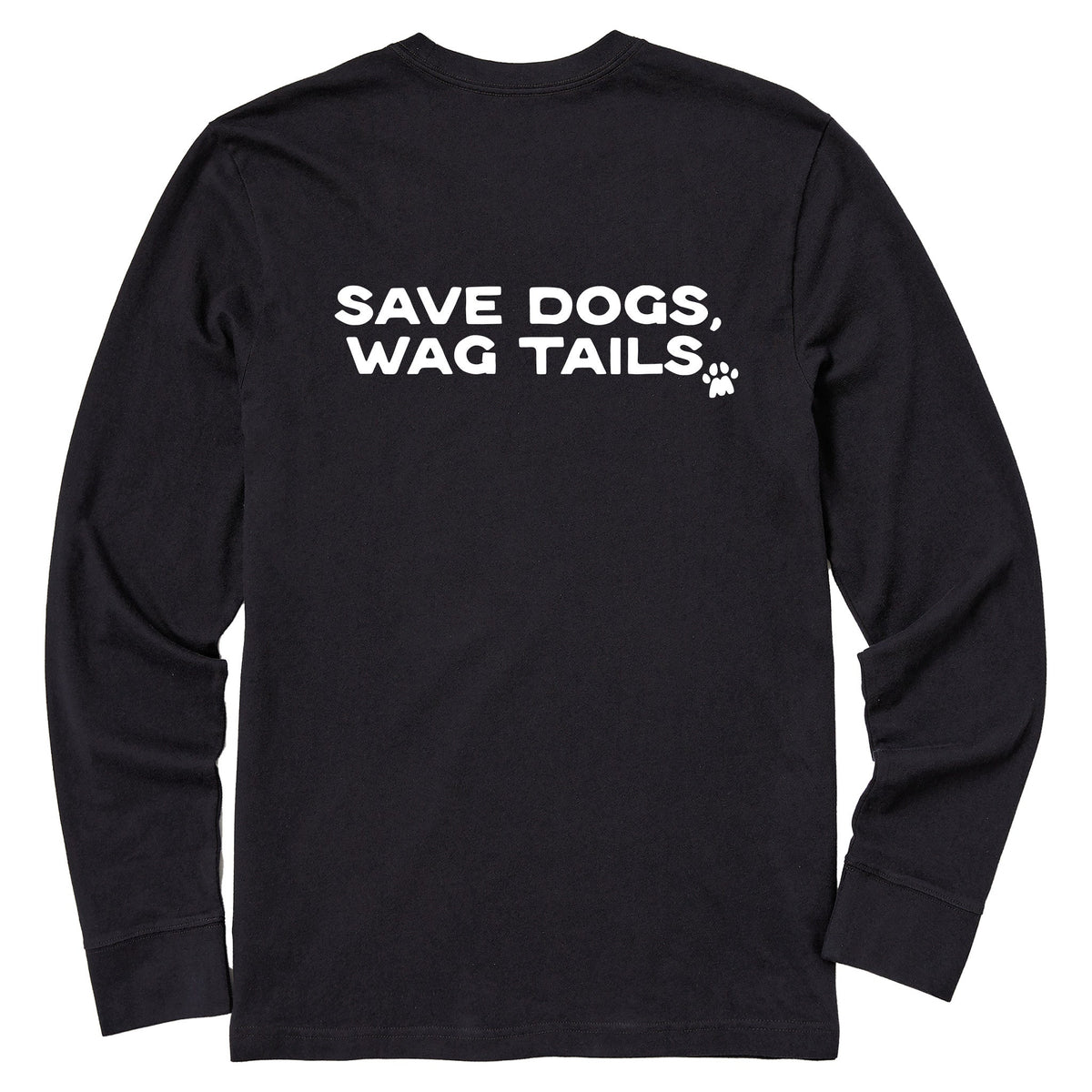 Save Dogs, Wags Tails Long Sleeve Tee