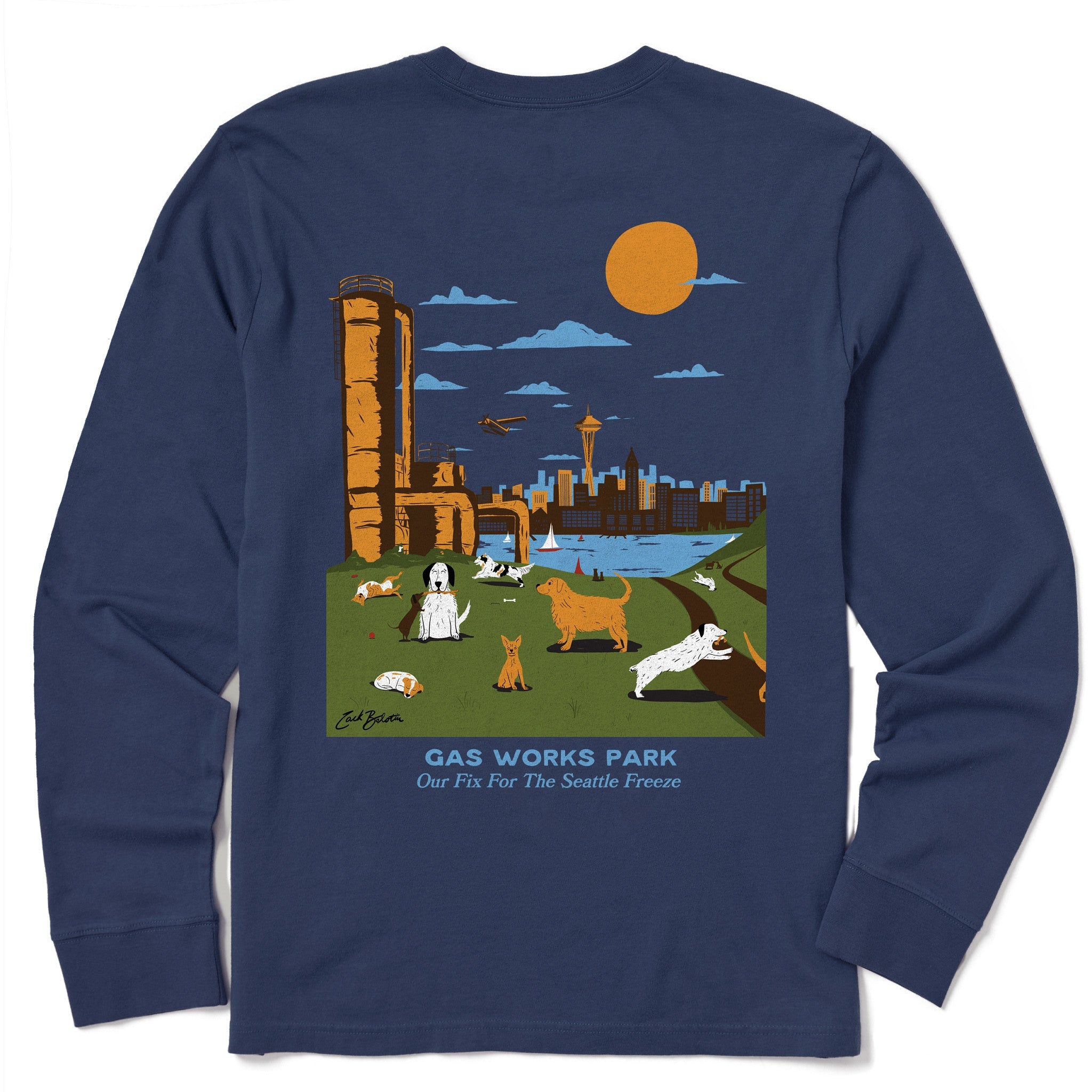 Pups in the Park: Seattle Long Sleeve Tee