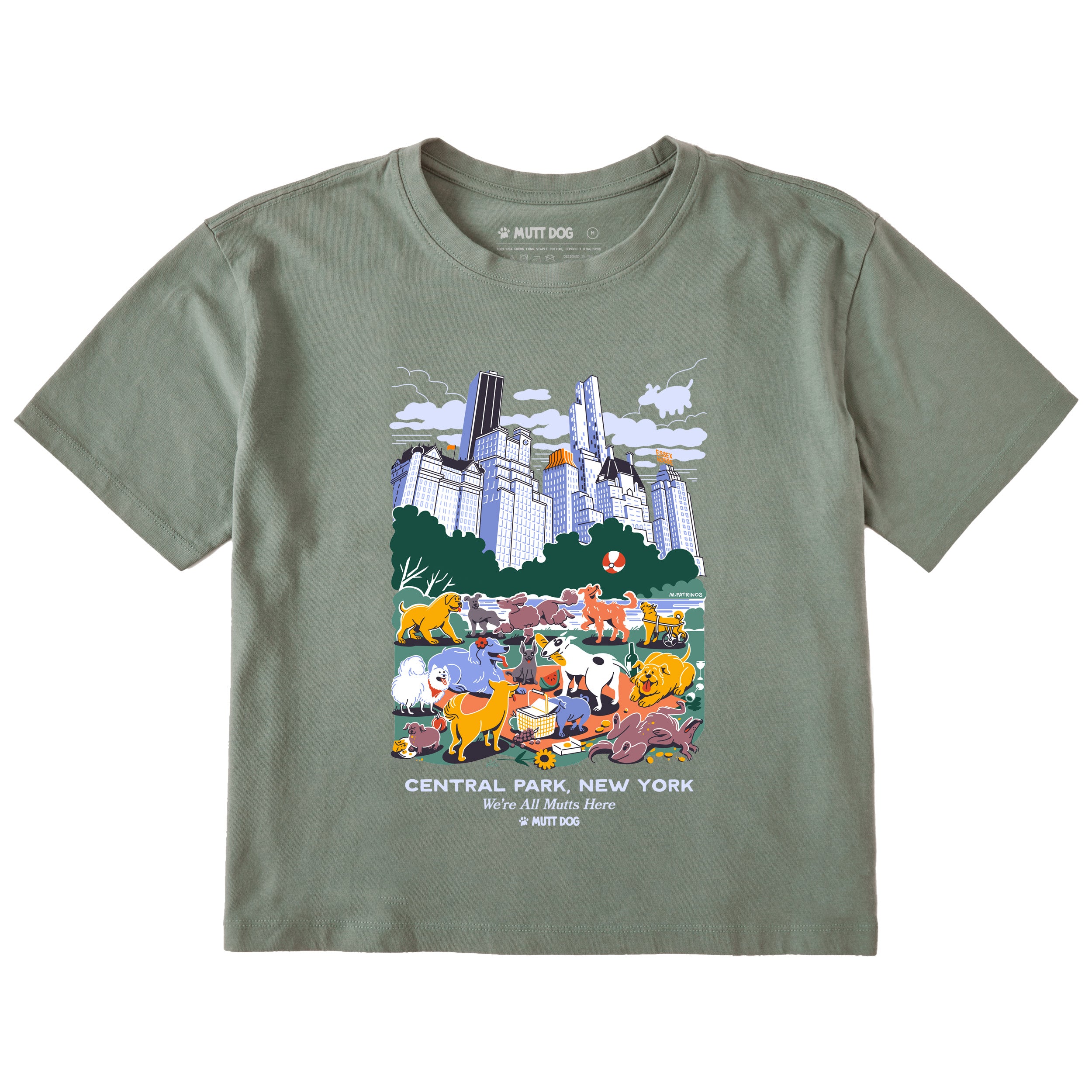 Pups in the Park: Central Park Cropped Tee