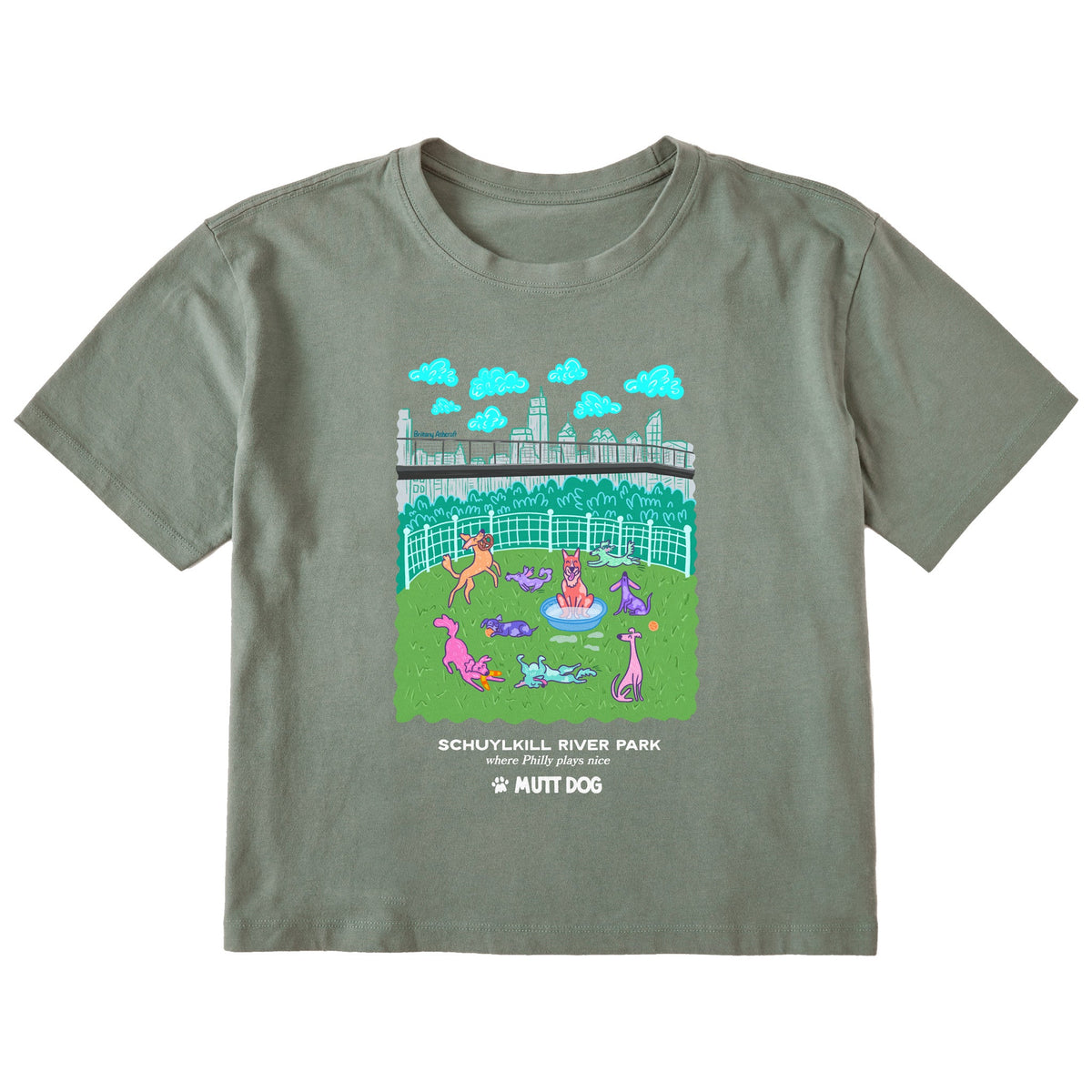 Pups in the Park: Schuylkill River Park Cropped Tee
