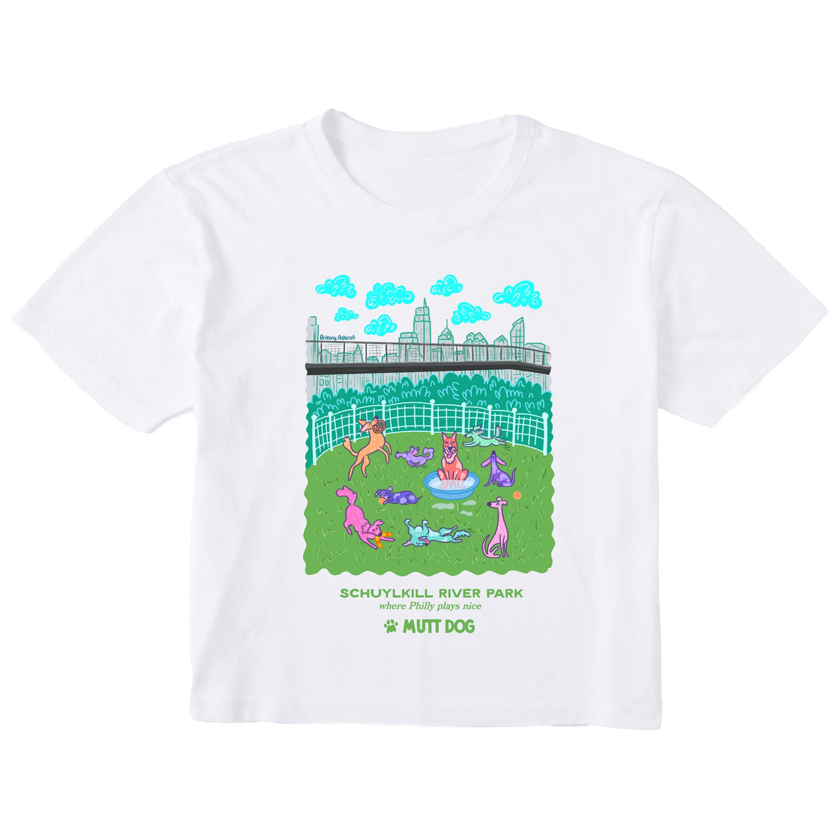 Pups in the Park: Schuylkill River Park Cropped Tee