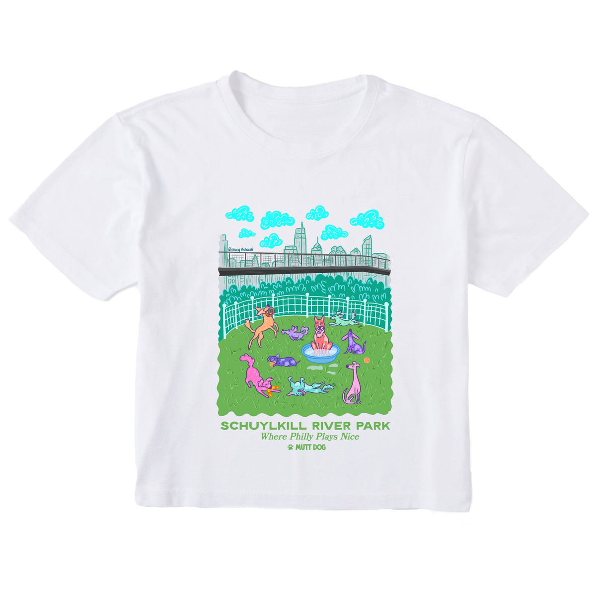 Pups in the Park: Schuylkill River Park Cropped Tee