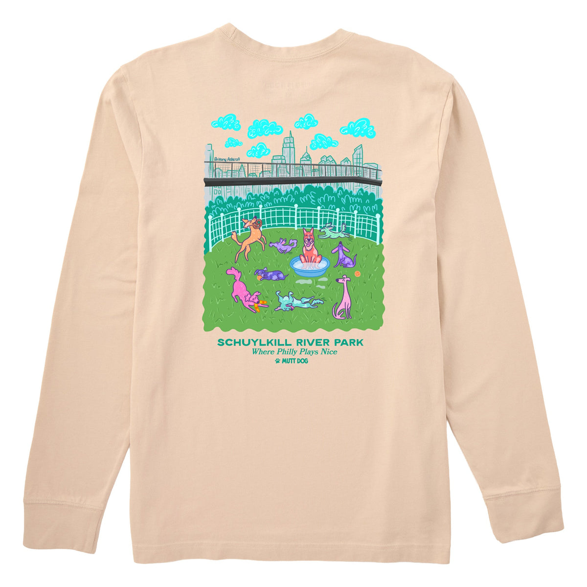 Pups in the Park: Schuylkill River Park Long Sleeve Tee