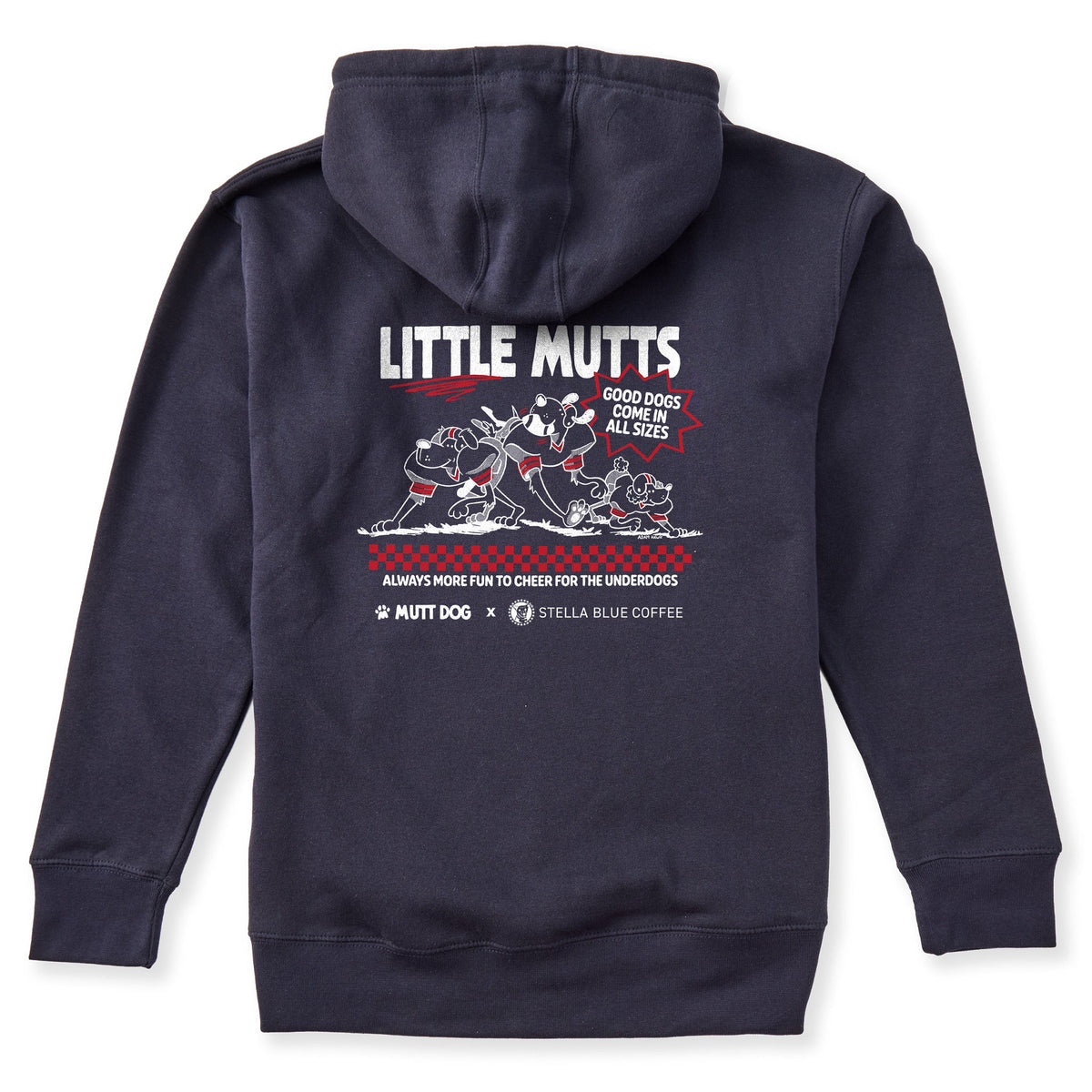 Little Mutts Hoodie: Mutt Dog x Stella Blue