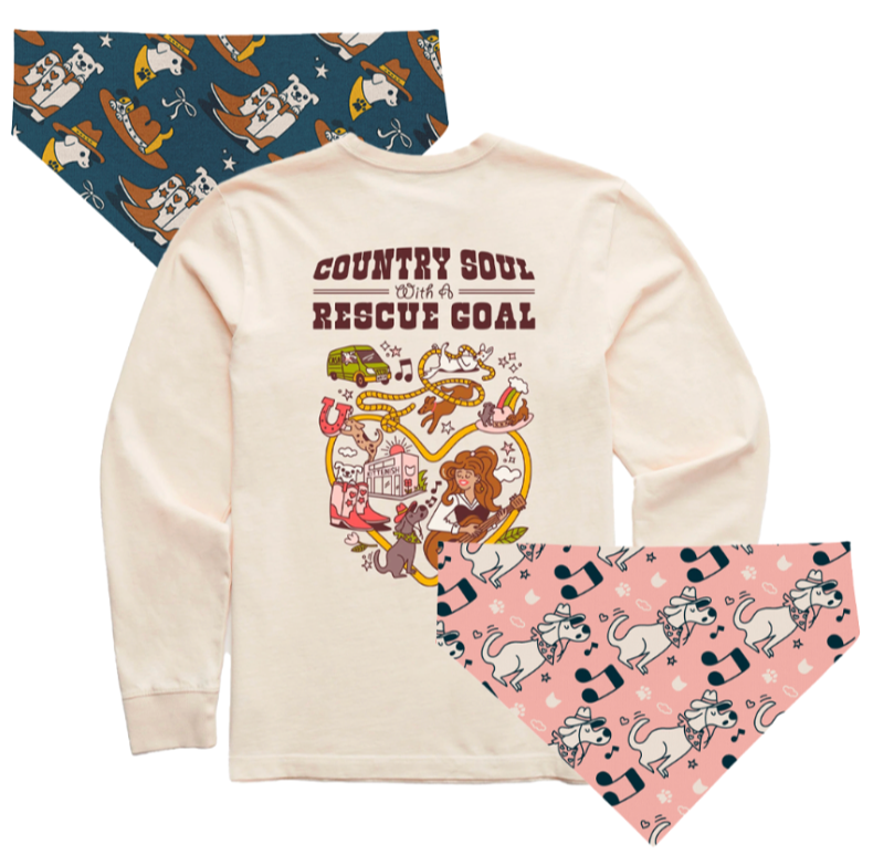 Country Soul - Long Sleeve Tee + Bandana Bundle