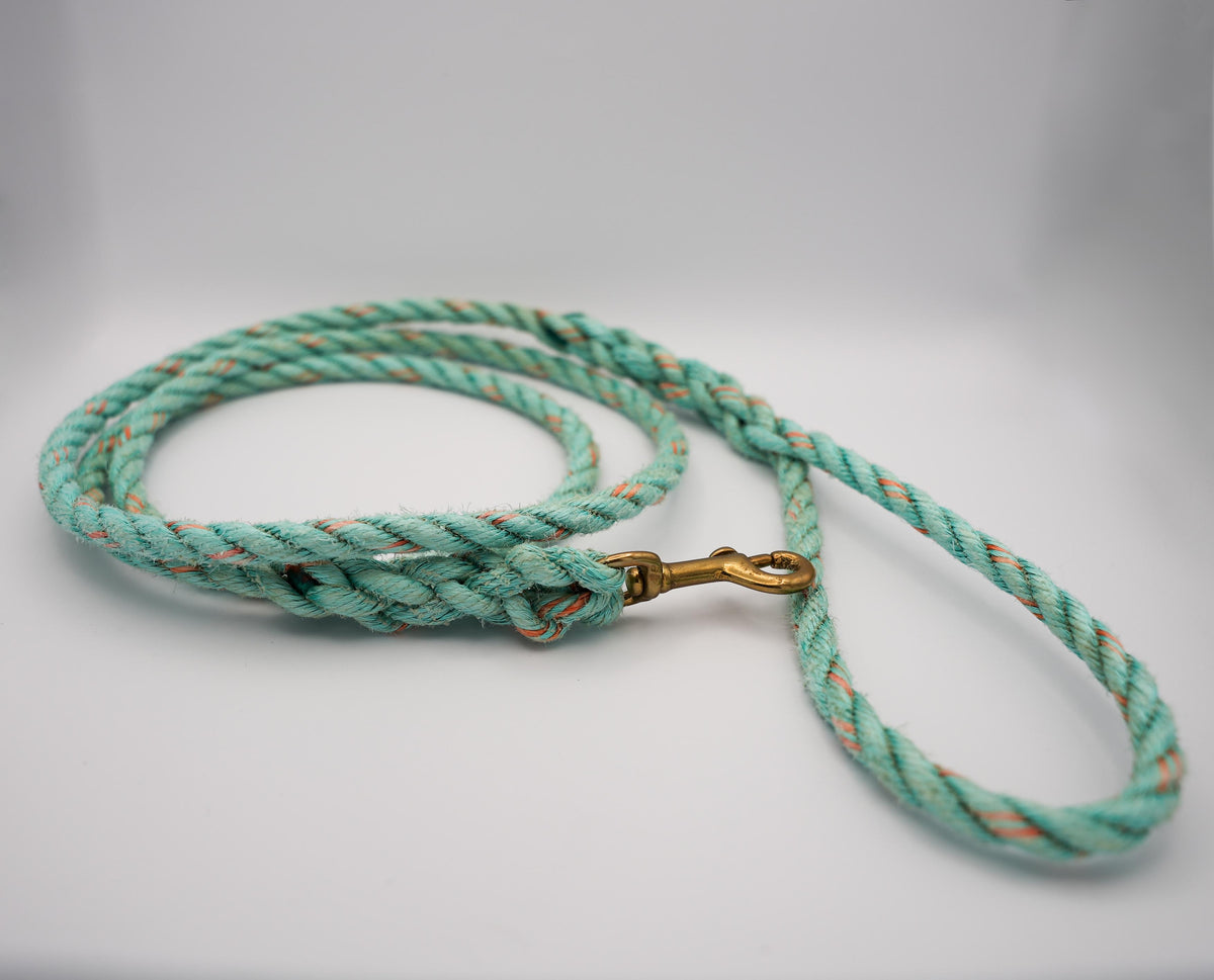 Handcrafted Upcycled Ocean Line Leash